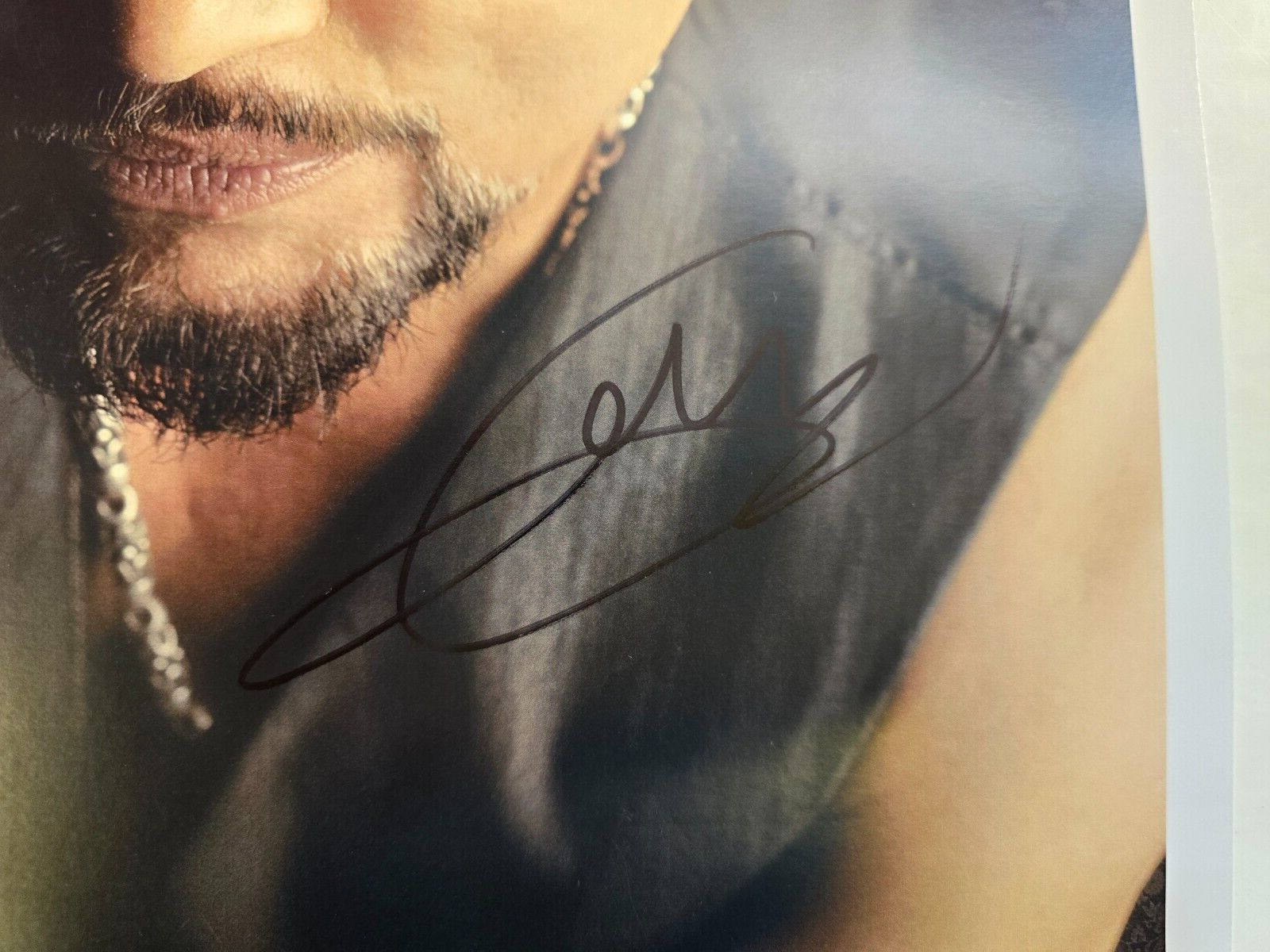 Geoff Tate Queensryche Hand Signed presentation A4 on glossy print