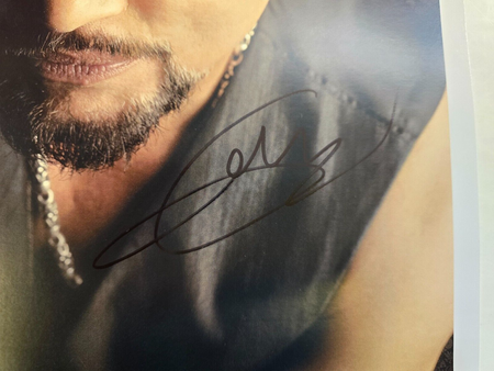 Geoff Tate Queensryche Hand Signed presentation A4 on glossy print