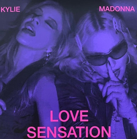 Madonna & Kylie Love Sensation 7" Vinyl Record limited clear 2026 on Maverick
