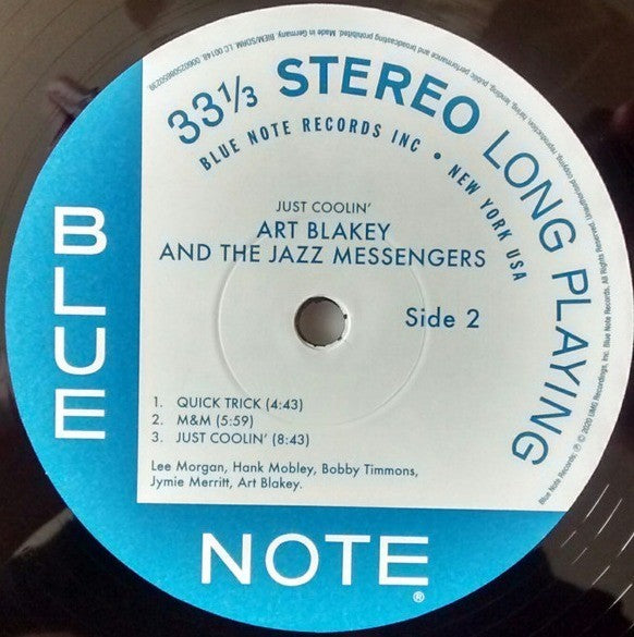 Art Blakey & The Jazz Messengers Just Coolin LP Album vinyl record 2021 Reissue