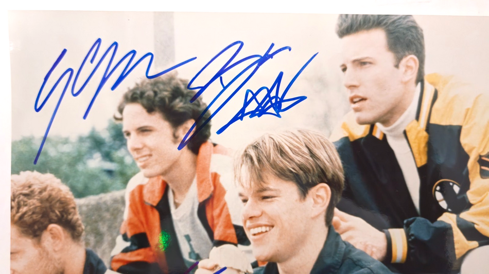 Goodwill Hunting Cast Hand Signed Photo autograph Size A4 with Cert 3 Actors