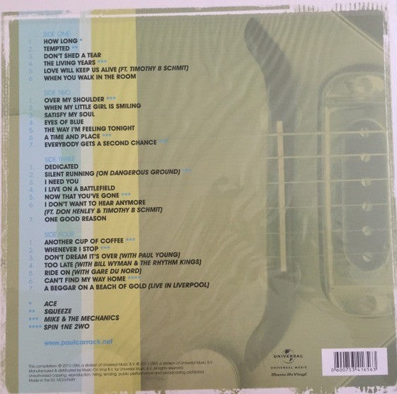 Paul Carrack Collected LP Album vinyl record 2 x Remastered Compilation 2013