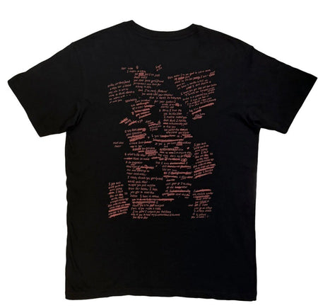 Eminem – Unisex T‑Shirt Eminem Script Lyrics (Black) (Back Print) Official Merch
