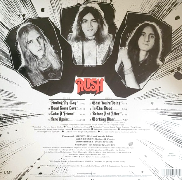 Rush Rush LP Album vinyl record 2026 remastered reissue on Mercury