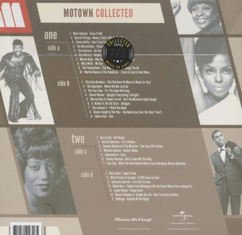 Motown Collected LP Album vinyl record remastered compilation 2022 black MOV 180