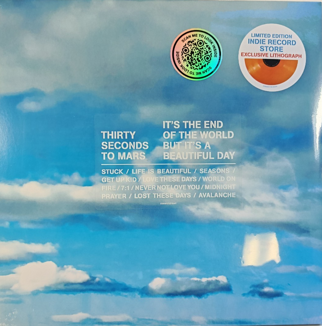 30 Seconds To Mars It's The End Of The World But It's A Beautiful Day LP Vinyl