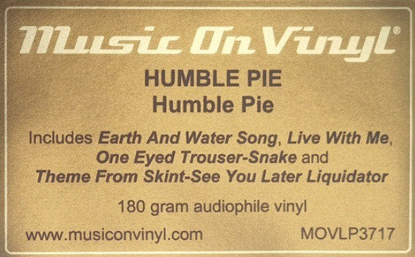 Humble Pie Humble Pie LP Album vinyl record  remastered reissue 180g black 2024