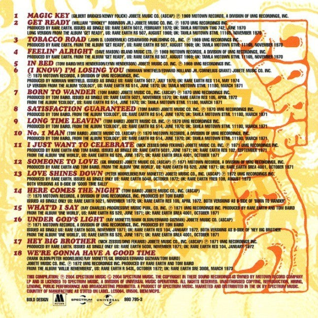 Rare Earth The Collection CD Album 2004 remastered compilation reissue Universal