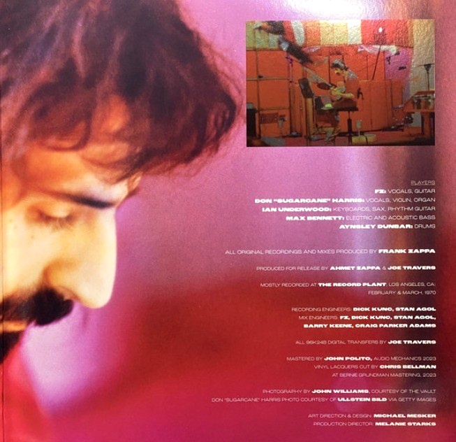 Frank Zappa Funky Nothingnes LP Album vinyl record 2023 In gatefold on UME