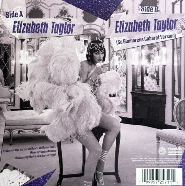 Taylor Swift – Elizabeth Taylor 7" vinyl record limited RSD 2026 Violet Glitter