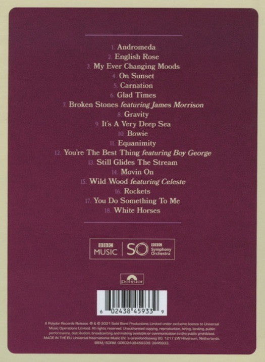Paul Weller & The BBC Symphony Orchestra – An Orchestrated Songbook CD 2021