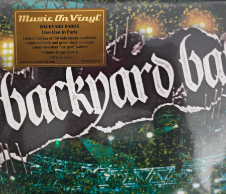 Backyard Babies Live Live In Paris LP Album vinyl record Black & Green Numbered