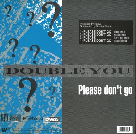 Double You Please Don't go 12" vinyl record 2025 limited Blue reissue on Warner