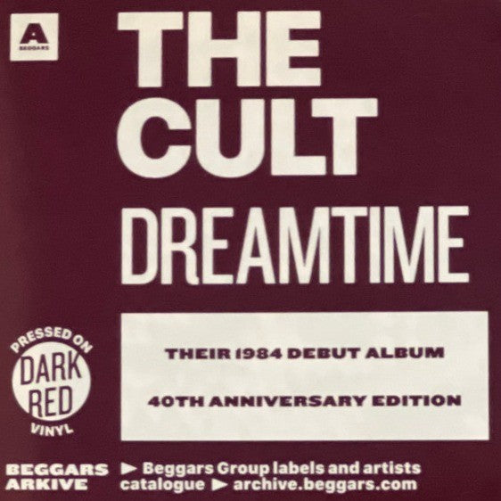 The Cult Dreamtime LP Album vinyl record remastered 2024 reissue Blood Red