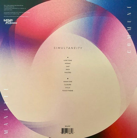 Manatee Commune Simultaneity LP Album Vinyl Record on Bastard Jazz 2024