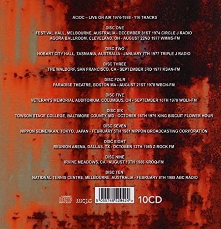AC/DC High Voltage Rock N Roll 1974 - 1988 CD 10 Disc Boxset on Evolution 2021
