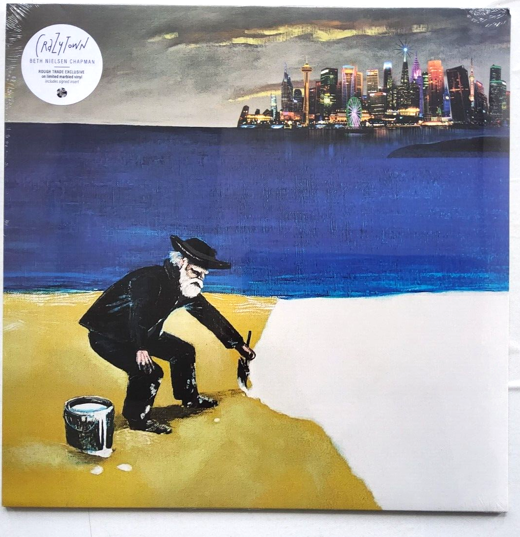 Beth Nielsen Chapman – CrazyTown limited edition marbled LP Album record SIGNED