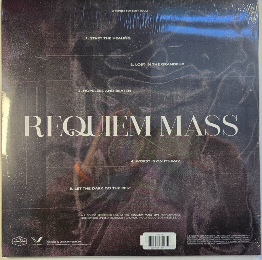 Korn – Requiem Mass 12" vinyl record single sided etched on Loma Vista 2023