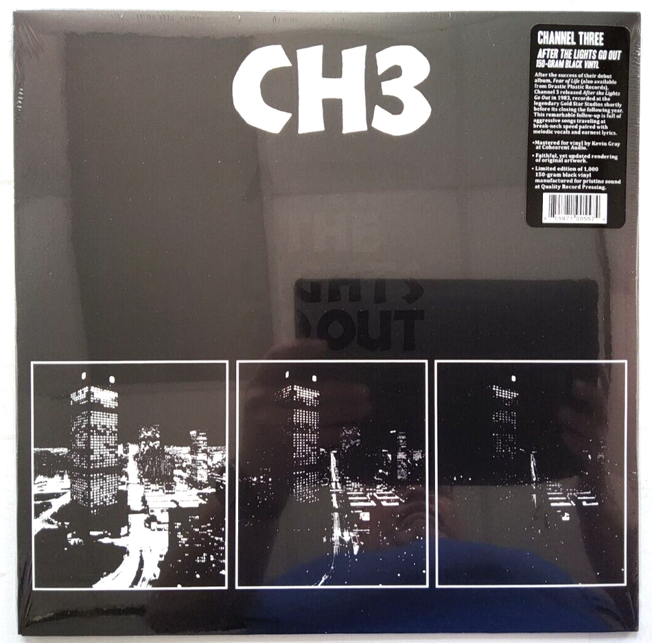 Channel 3 After the Lights Go Out LP Limited Reissue, Remastered LP vinyl record