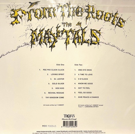 The Maytals From The Roots LP Album vinyl record limited numbered green remaster