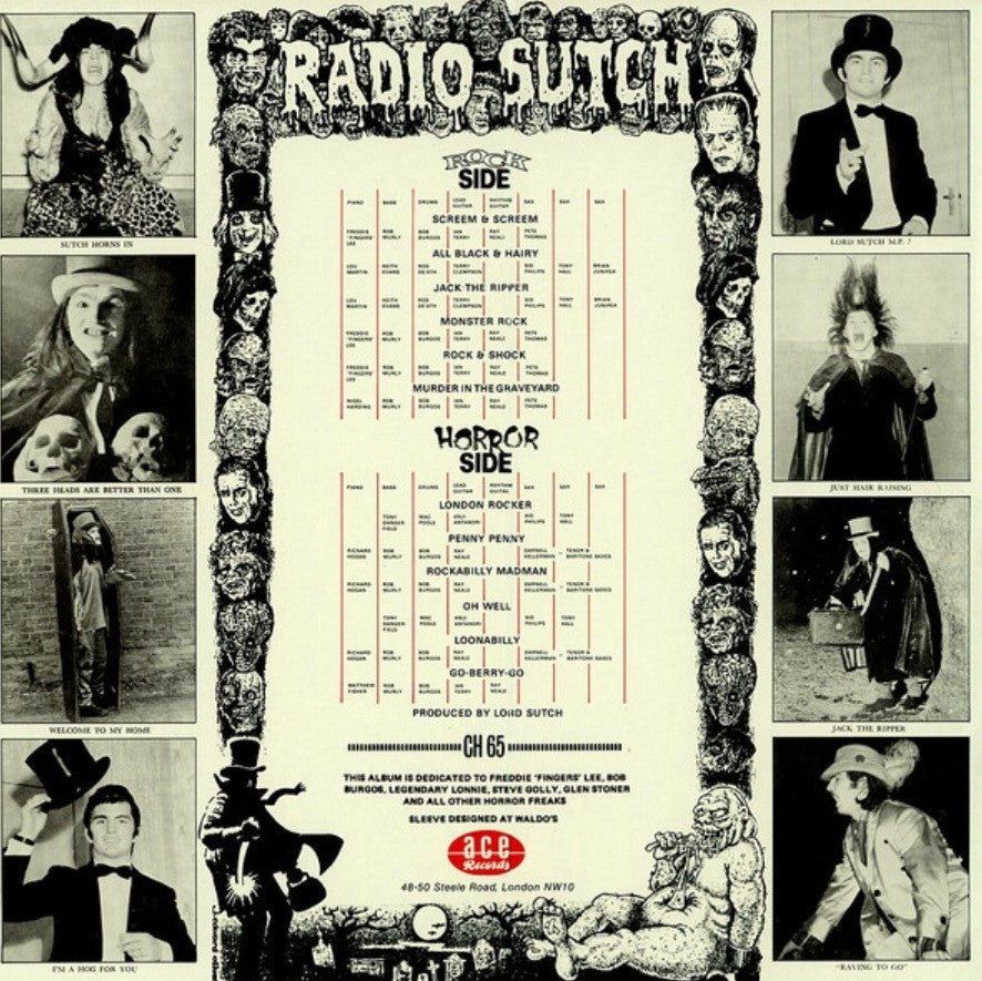 Screaming Lord Sutch – Rock & Horror LP Album vinyl record remastered reissue