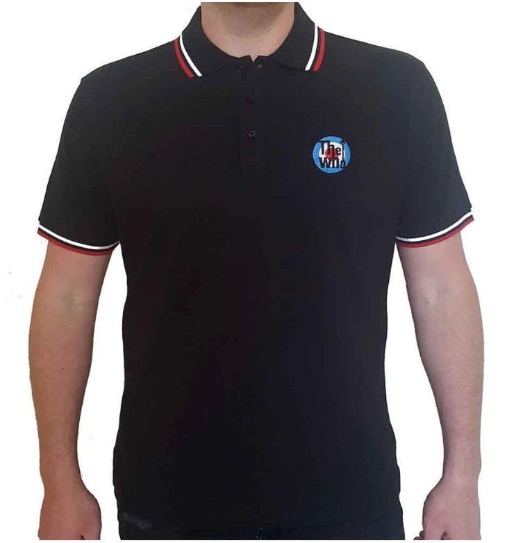 The Who – Unisex Polo Shirt: Target (Black) – Medium Official Merch
