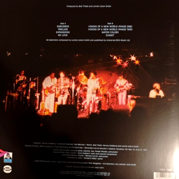 Lonnie Liston Smith Lonnie Liston Smith Live! LP Album vinyl record 2024 reissue