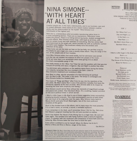 Nina Simone Nina Simone Sings The Blues LP Album vinyl record 180g reissue 2026