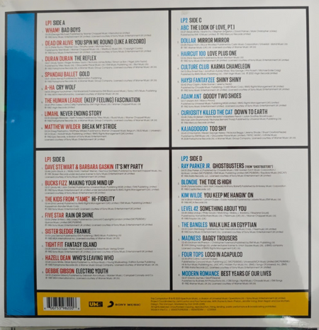 The 80s Pure Pop Album LP Album vinyl record 2 x compilation 2023 on Sony