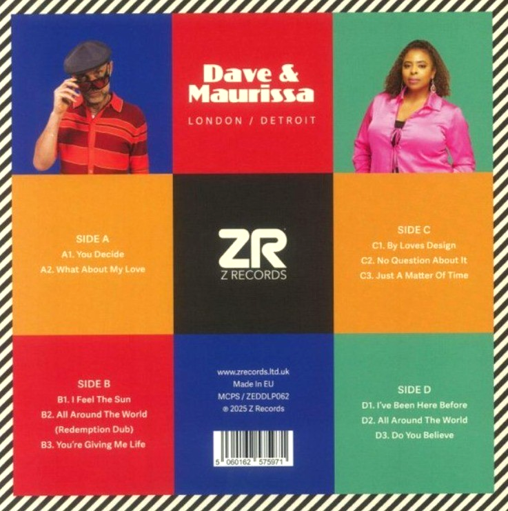 Dave & Maurissa London / Detroit LP Album vinyl record 2025 on Z Records