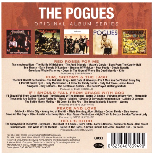 The Pogues – Original Album Series  CD Boxset 5 Disc Set on Rhino / WEA  20110