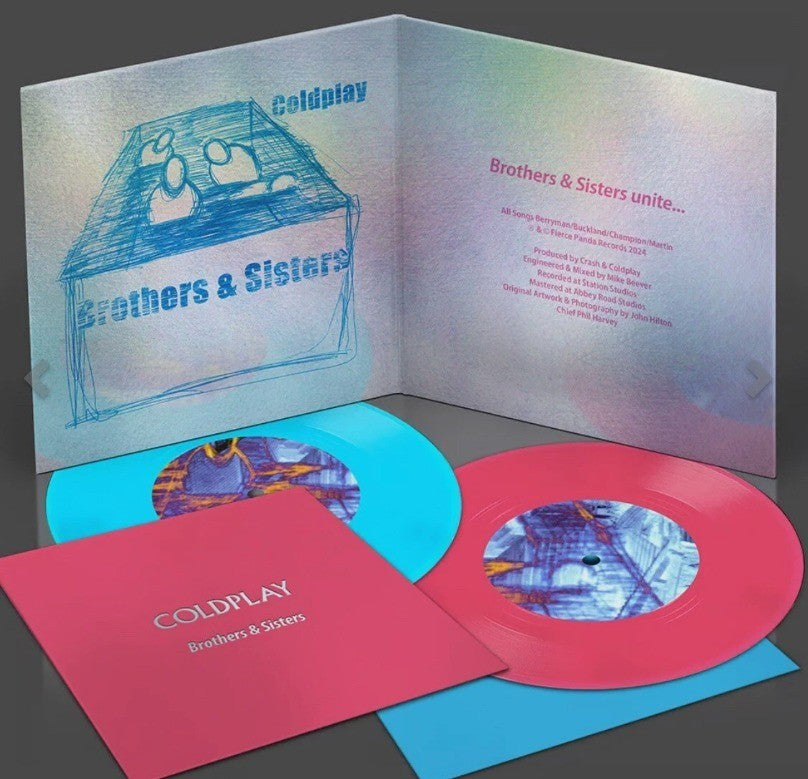 Coldplay - Brothers & Sisters 7" vinyl record 25th Anniversary limited coloured
