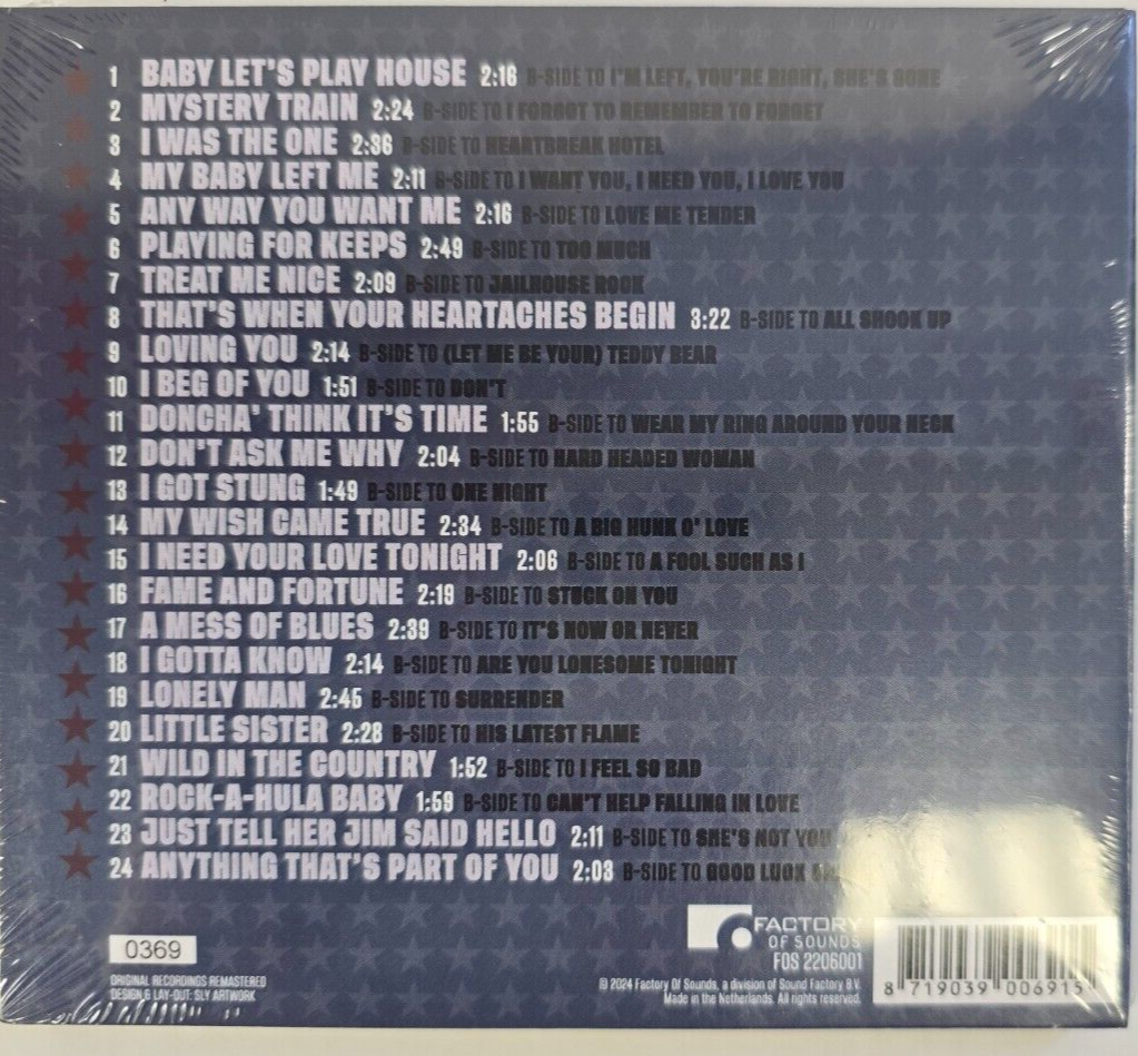 Elviss Presley B-side Hits 1955-1962 USA CD Album in digipak compilation limited