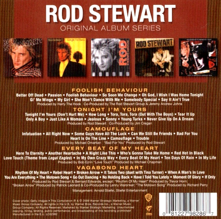 Rod Stewart Original Album Classics CD Boxset 5 Disc Set on Warner 2010 reissue
