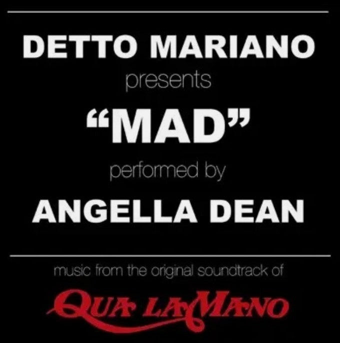 Detto Mariano Featuring Angella Dean Mad  12" vinyl record limited Red 2025