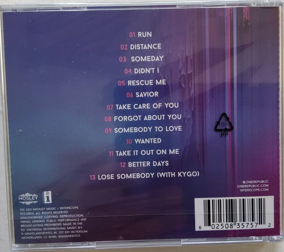 OneRepublic - Native 2021 CD Album new sealed in jewel case soft rock mint