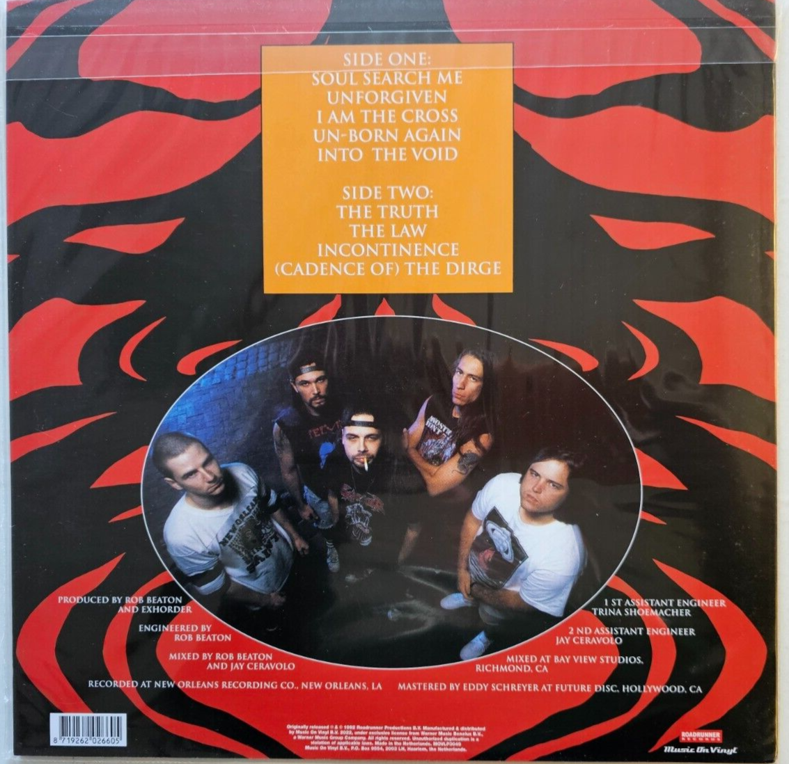 Exhorder – The Law LP Album Vinyl record 180gram reissue 2023 remastered black
