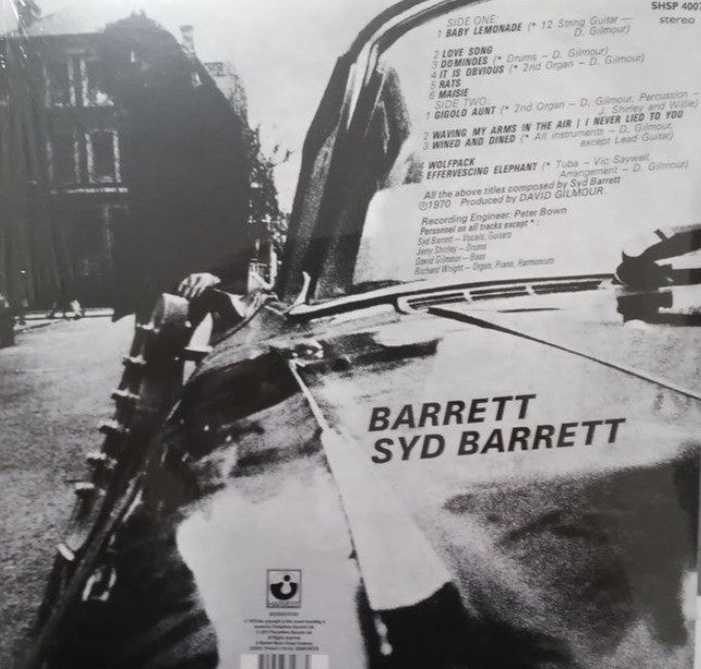 Syd Barrett – Barrett LP Album vinyl record 2014 reissue 180gram on Harvest