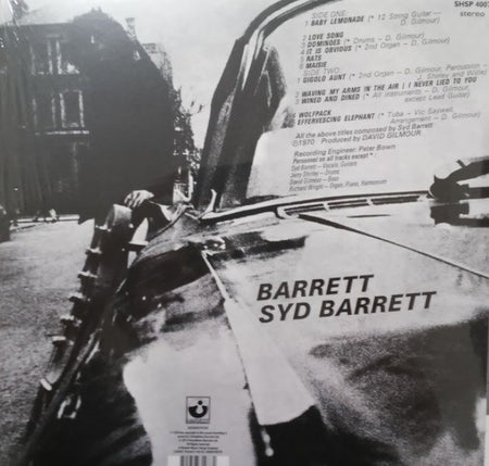 Syd Barrett – Barrett LP Album vinyl record 2014 reissue 180gram on Harvest