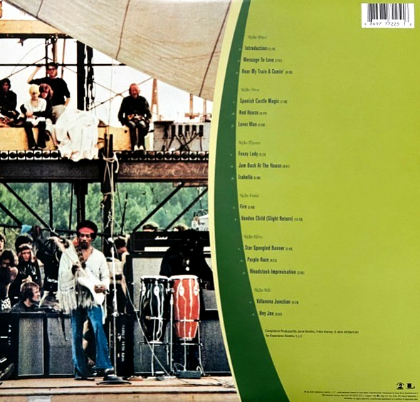 The Jimi Hendrix  Live At Woodstock LP Album vinyl record 2010