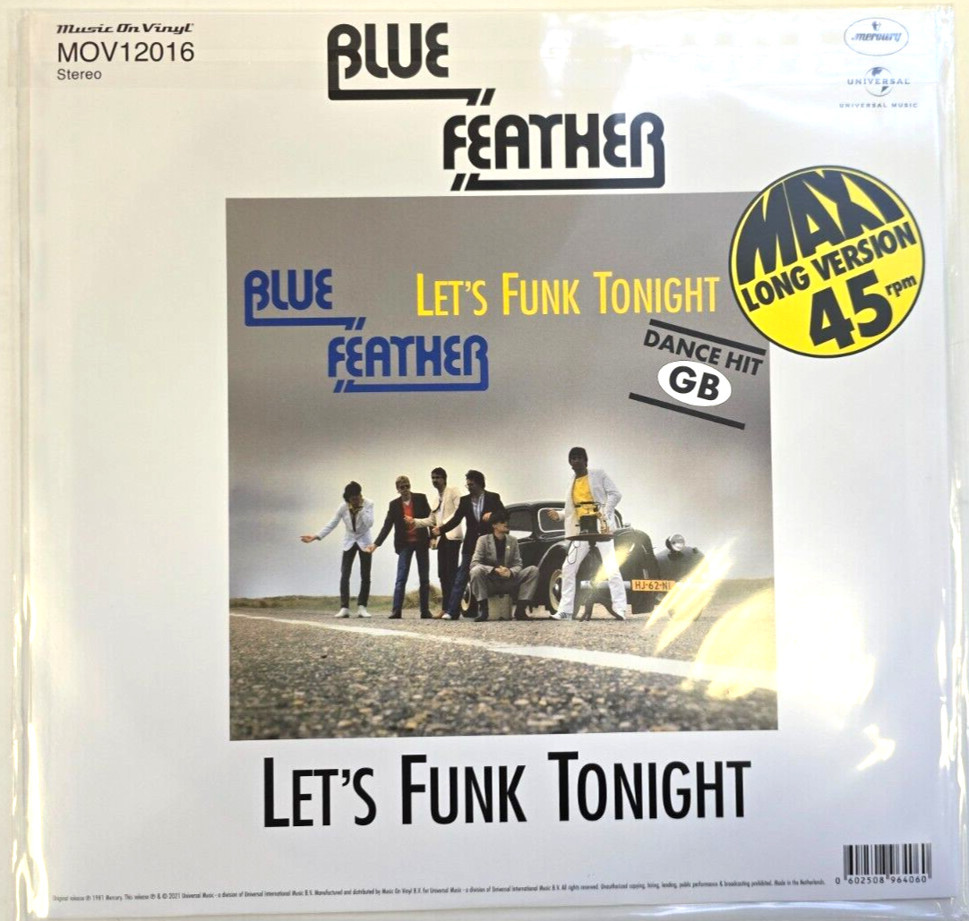 Blue Feather – Call Me Up / Let's Funk Tonight 12" vinyl record limited numbered