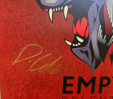 Empyre Hand Signed presentation size A4 on glossy print by Band Members
