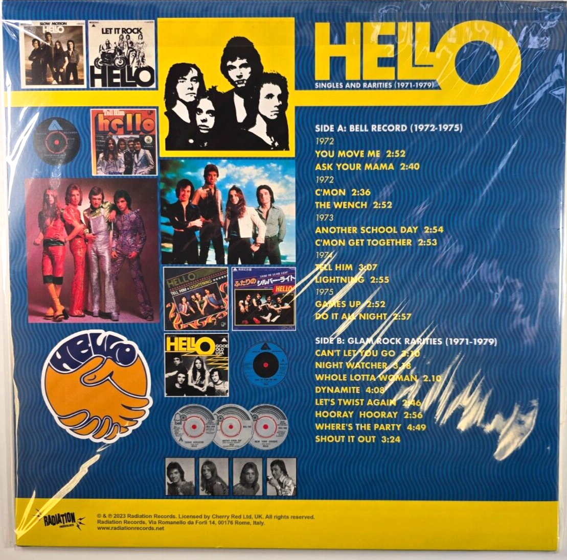 Hello – Singles & Rarities 1971-1979 LP Album vinyl record limited coloured 2023