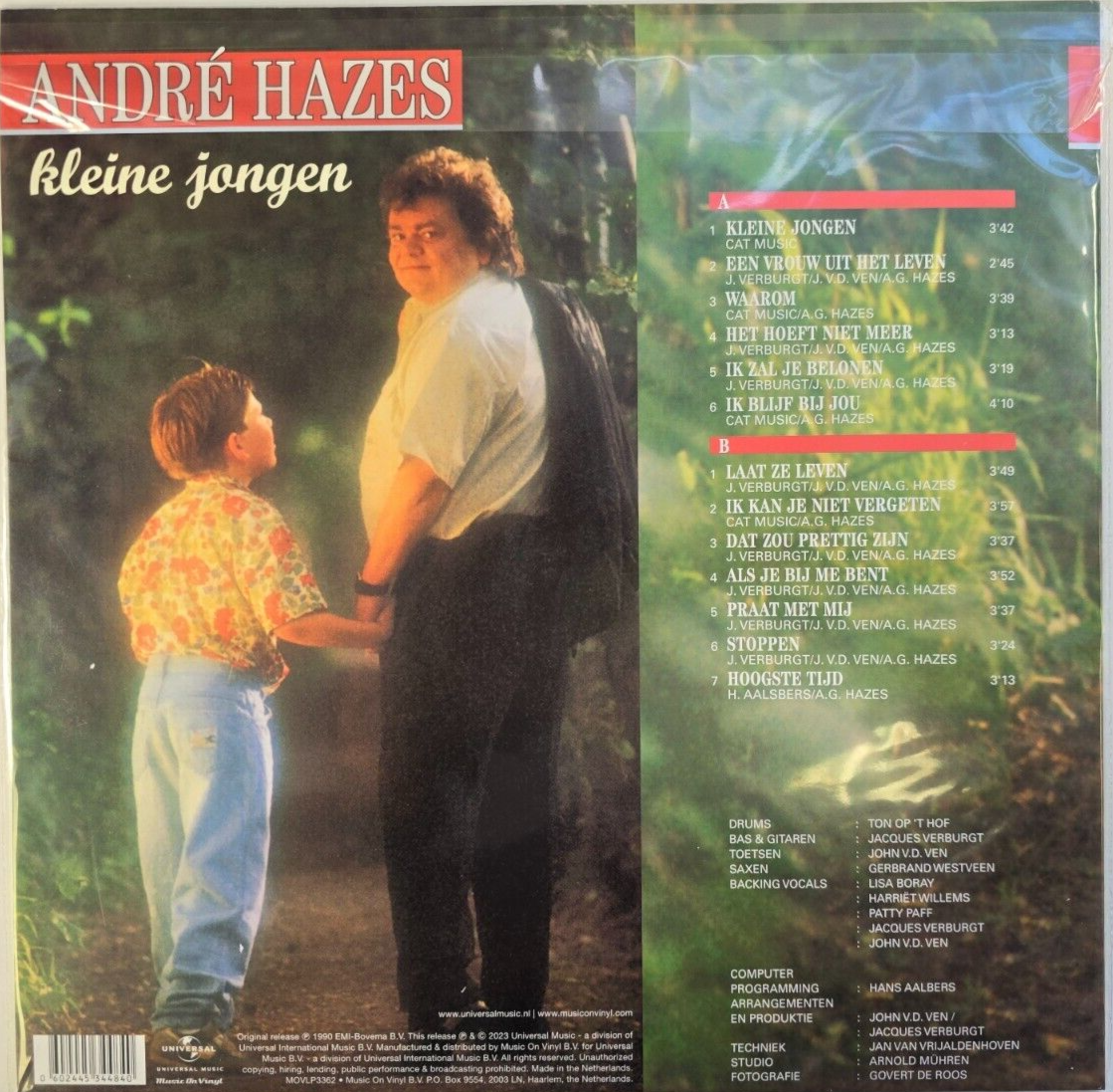 André Hazes Kleine Jongen LP Album vinyl record 180gram remastered green reissue