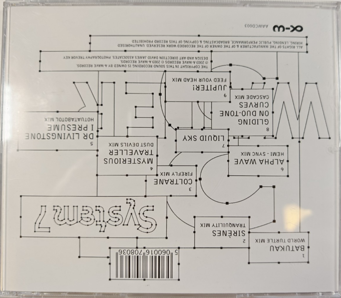 System 7 – Point 3 - Water Album CD Album tech house 2003 on A-Wave in digipak