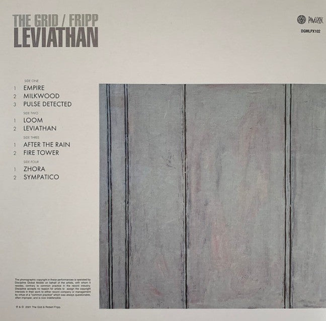 The Grid / Fripp Leviathan LP Album vinyl record 2014 remastered reissue 200g