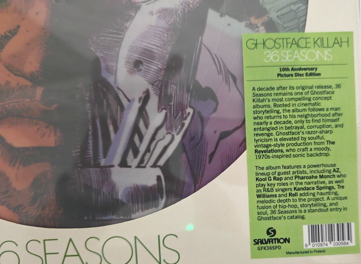 Ghostface 36 Seasons LP Album Vinyl Record Limited numbered picture disc 2025