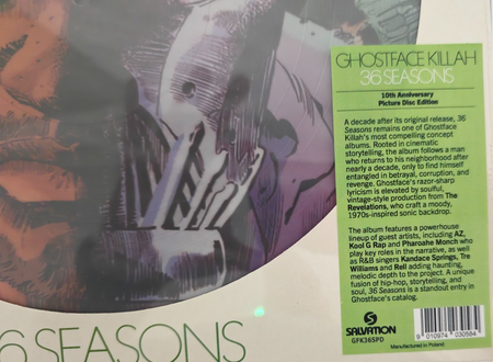 Ghostface 36 Seasons LP Album Vinyl Record Limited numbered picture disc 2025
