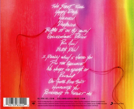 Blink-182 Nine CD Album 2019 on Columbia
