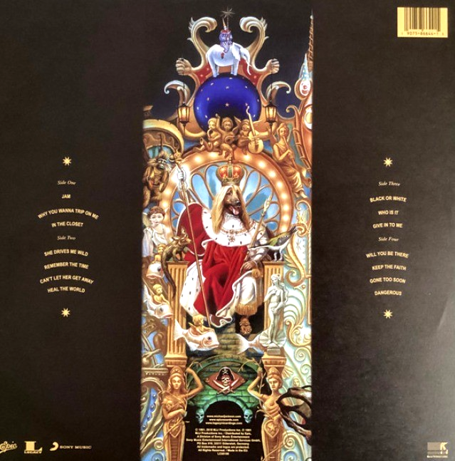 Michael Jackson Dangerous LP Album vinyl record 2018 picture disc on Epic LTD